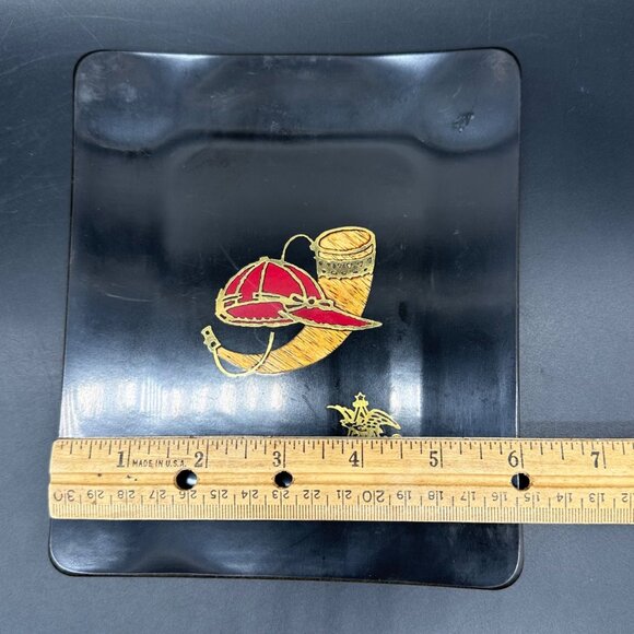 Vintage Trays Anheuser Busch Advertising Couroc Of Monterey Jockey Cap Hunting - Picture 6 of 9